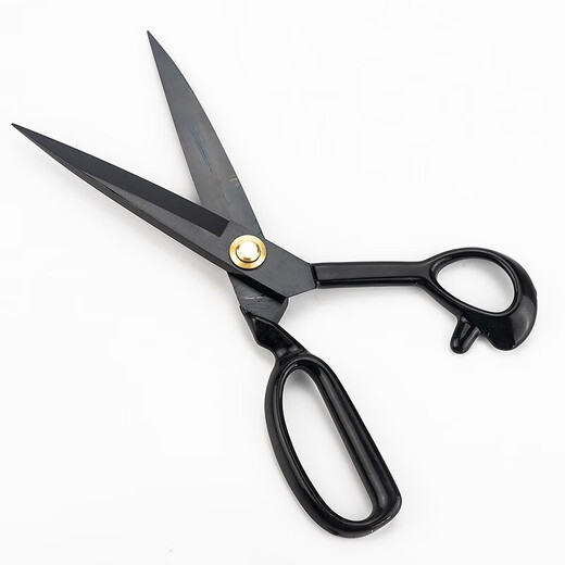 Hastic tailoring scissors, sewing, clothing, leather scissors, 8 inches (black)