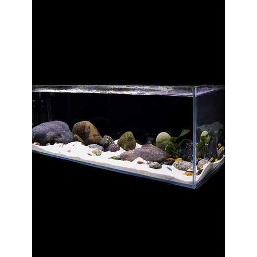 鹅卵石鱼缸造景套餐组合三湖草缸原生缸南美缸龟缸水族缸蓝海装饰 绿渐变 120-150缸造景(A3881)