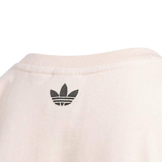阿迪达斯 （adidas）童装女童T恤25夏季101斑点狗联名款缀蝴蝶结中大童纯棉短袖KG6625 KG6626 奇迹石英色 140 （吊牌140）