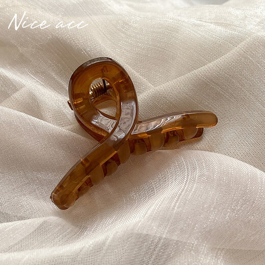 Ze yuhan Mini süßer kleiner Grab-Clip halbe Krawatte kleiner Klauen halbschleppte Haarklaue Durchscheinende Internet-Promi-Bangs-Nebenclip Small Grab Clip Gelee Farbe kleiner Grab-Clip [2 zufällige Farben]