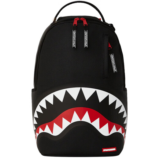 Spraygroundsg Shark Big Logo Shark Bouth Classic Collid Color PVC Bacos à dos Hommes et femmes Boîte-cadeau de style couple Boîte cadeau noir