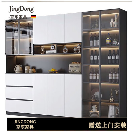 芝华士餐边柜酒柜一体靠墙现代简约茶水客厅餐厅房高柜置物储 款式15280*40*220