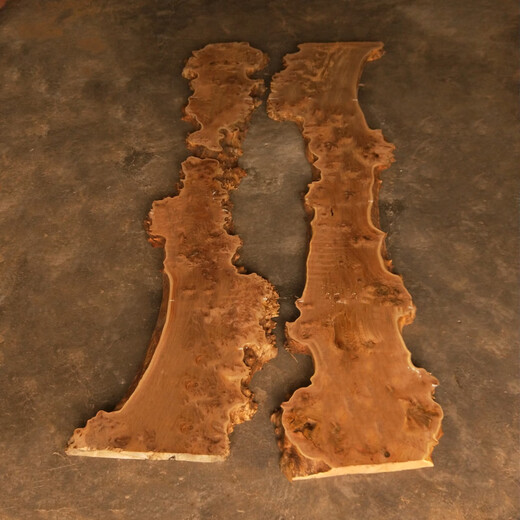Village de Shantoulin Old Elm Wood Board Wood Wood Biber une forme de cloison en forme de la rivière Natural River Board Bood Material Special Shape Log Color 6623 + 6624