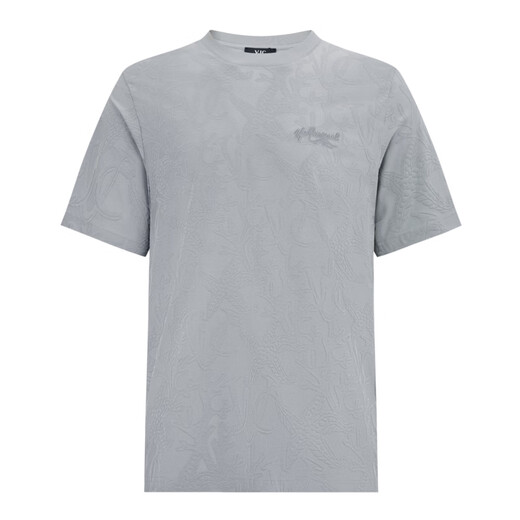 VJC [Gleicher Stil für die Theke] 2025 Frühlings- und Sommer -Herren -Modekontrast Polo -Hemd Trendy Pendler B25BA1048 Graues Blumen M /48