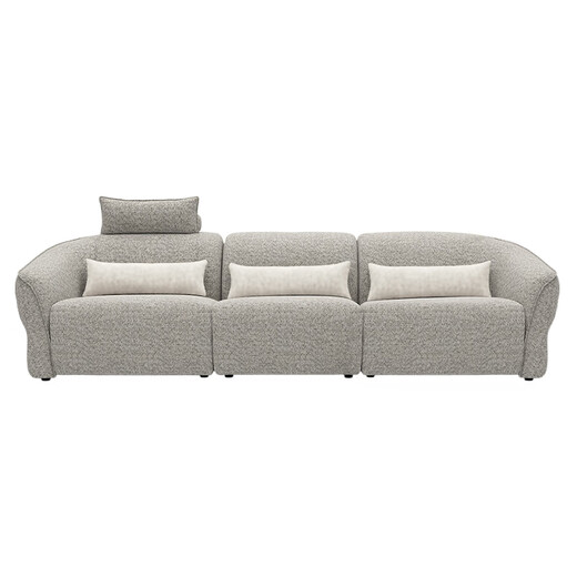 
Lezhibao LAZBOY fabric zero wall function sofa living room multi-person imperial concubine seat Chenille sofa blue star 673 starlight white-2.95m-small-three-person double electric