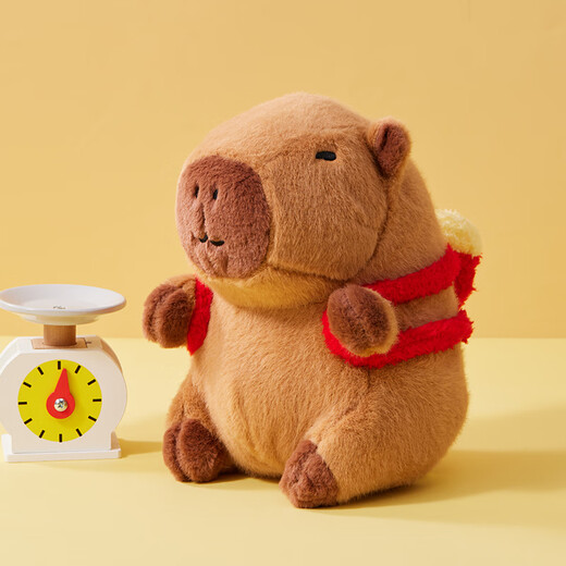 名创优品（MINISO）面包豚卡皮巴拉毛绒公仔玩具玩偶抱枕生日礼物女儿童礼物 厨师款