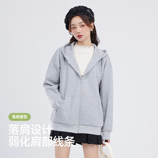 班尼路（Baleno）S&K休闲开衫卫衣女2025年秋季新款学生党潮流简约日常通勤上衣