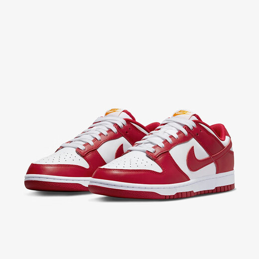 Nike (Nike) Chaussures masculines Dunk Low Retro Retro White et Red Mentes basses LOWELLEDS CAS des chaussures DD1391-602 40
