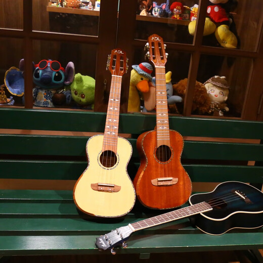 Ibanezadl Furner Ukulele weibliche Anfänger Musikinstrument Kleiner Gitarrenstudent Kindergeschenk [Vektorboard] Hellbraune Handschutz + Vollzubehör + Plus Baumwolle 23 Zoll