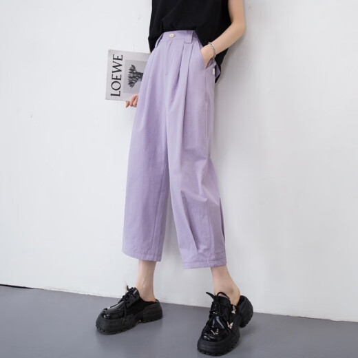 浪子闲话100元3件春夏季女装断码直筒阔腿裤数量有限售完为止 yzs16813蓝色 26