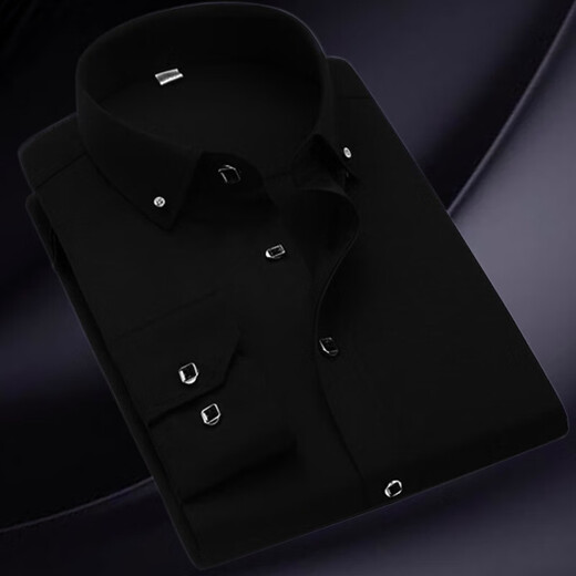 NASAOVER高端品牌保暖衬衫男士2025年新款商务休闲纯色衬衣秋冬男装打底衫 高档长袖白色【可退货送运费险】 41 建议160-175斤 尺码偏小,建议拍大一码