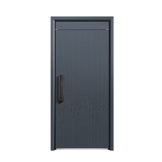 Wl Wangli Niveau 4 Nouveau casting en aluminium Porte de sécurité Porte d'entrée de maison Smart Mère Porte simple Porte unique A200 Veine de doigt avec verrouillage d'écran (P60max) Porte unique 2150 * 1050/2250 * 950