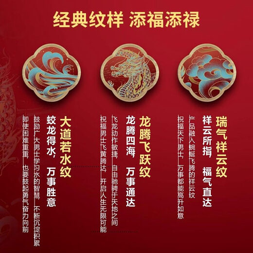 三选优品电动剃须刀S9889蜂巢9系龙年礼盒刮胡刀送男友情人节礼物 s9889飞龙腾龘新年限定款 内含龙