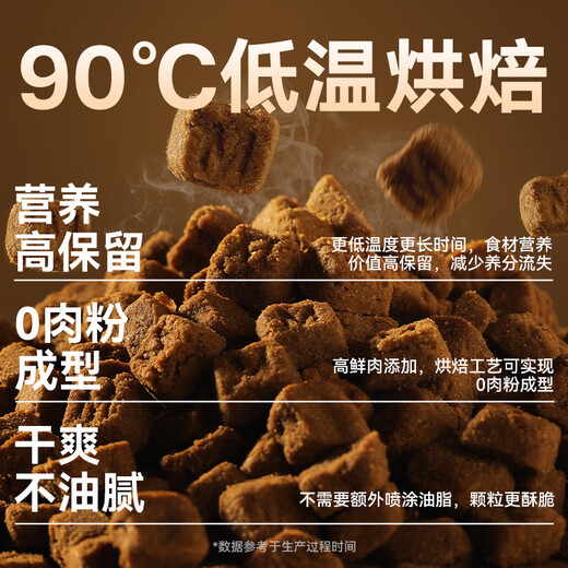 Huangheng racing grade Vilia low-temperature baked fresh meat dog food puppy food Teddy Bichon special food duck meat pear small dogs large dogs duck meat pear formula 10kg