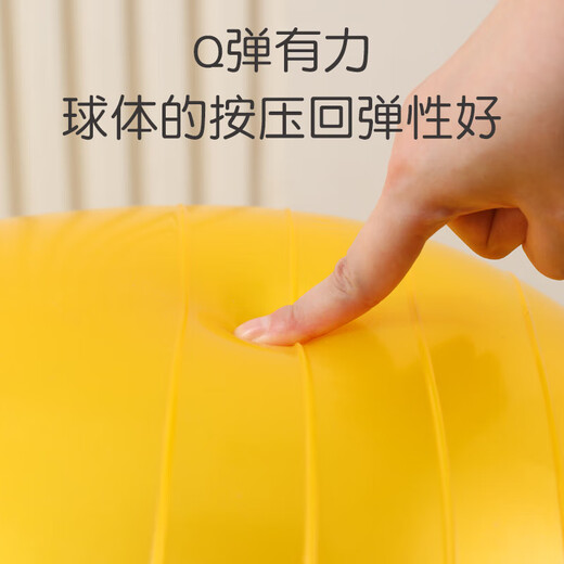 oein瑜伽球花生球儿童感统训练器材平衡大龙健身球孕妇按摩家用防爆 红色花生球+气筒