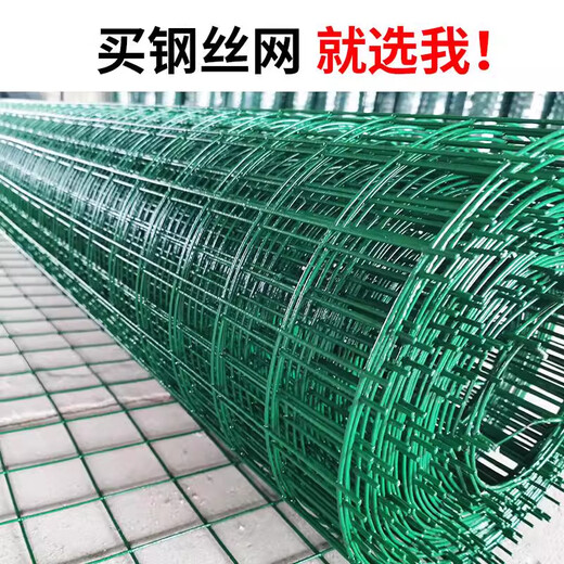 Boundary map barbed wire breeding fence Dutch mesh protective mesh chicken mesh guardrail circle mountain isolation hard plastic wire mesh fence hardened 3.0 mm 30 meters 6 cm hole 1.5 meters high
