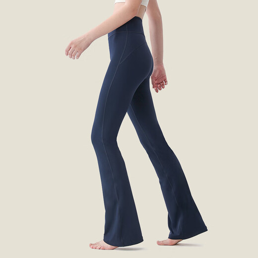Oeing Ketu Yoga Hosen hohe Taille, die Sport und Fitness-Weitbeinhose Spring 2025 neuer Yoga-Anzug außerhalb des Verschleißes Micro-Tag-Frauen Schwarz kleiner Version KZ5009 S