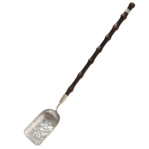 Wen Yijia sterling silver 999 pure handmade purple bamboo tea shovel tea spoon fragrant shovel Kung Fu tea set accessories tea spoon tea shovel plain silver