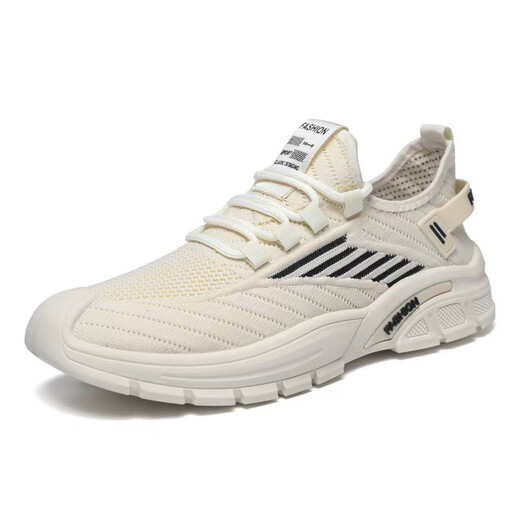 Zapatos casuales para hombres zapatos de malla transpirable en verano zapatos de malla volador para jóvenes calificaciones de solas suaves y inyectores y zapatos deportivos anti-deslizamiento 5032- [Negro] 43