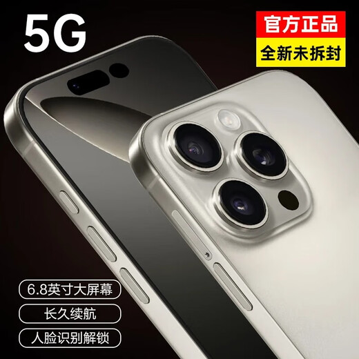 Vivomax Mobiltelefon 2025 Neues Produkt 5G Dual-Slot Full Network Access 1 TB Large Speicher 7800mAh Fast Ladedauer Langzeitbatterie-Lebensdauer Anti-Fall wasserdicht mit hoher Definition Eye Protection Hochleistungs Hochleistungs-E-Sport 6400W Foto Mobiltelefon Titan Sand Gold 12 GB+128 GB Offizielle Standardkonfiguration Standardkonfiguration