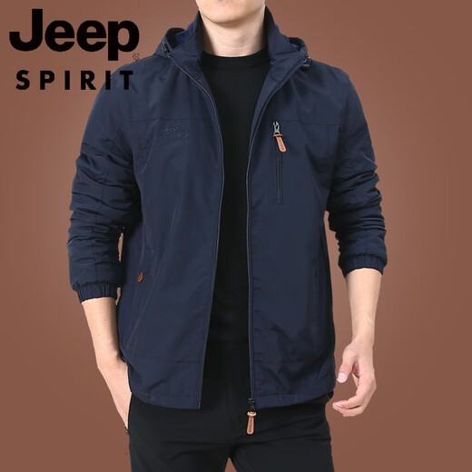 Jeep Spirit Outdoor Men's Jacket Otoño e Invierno 2025 Nuevo ropa de otoño de los hombres de mediana edad más chaqueta de vellón Primavera y otoño