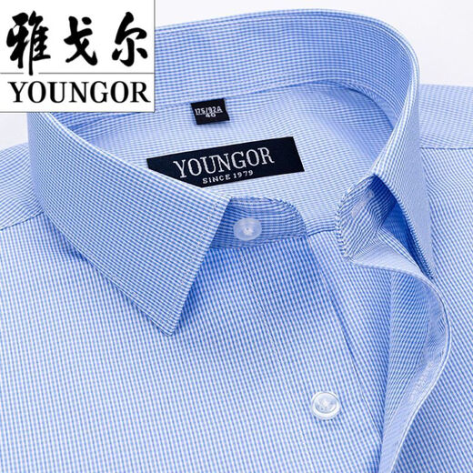 CEO Yageor Herren Short Sleeve Shirt Summer Pure Cotton Business Casual Professional Professionelles Anti-Falten-freier Streifen mittleren Alters DX6621 44 Vorschläge (180-195jin [Jin entspricht 0,5 kg])