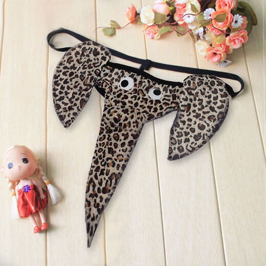 Banphis Large Size Men's Sexy Underwear Elephant T-Pants Cartoon Sexy T-Pants Men's Adult Suit Cherry Temptation Red