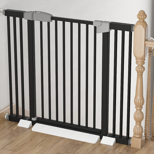 Treppe Leitplanke Kindersicherheitstür Baby Lagentür Tür Tür Becken Babygeländer Zaun Zaun [fett und verdickt] anwendbare Breite 97-104 cm 103 Höhe [Frosted Black]