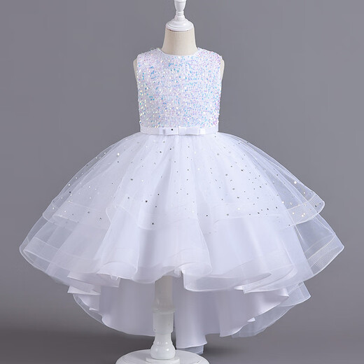 Prinzessin Ye Yus Sommerpinox Puffy Tail Kleid 3-14 Jahre alt modische Laufstegkostüm Champagner Golden A88, durchschnittliche Größe 17081-90jin [Jin ist 0,5 kg]