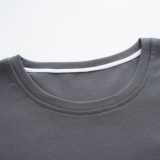 Langsha (Langsha) 2025 New Pyjamas Herren Sommer reines Baumwoll kurzärmelige Hosen Pull-up-Home-Kleidung Herren Sommer Dünner Anzug Om13077 L