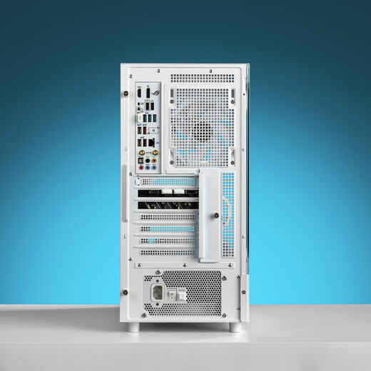 半岛铁盒（PADO）应龙沧溟 白色 ATX 游戏电脑台式机箱 支持360水冷 270°全视海景房 电源仓造型开孔高效散热