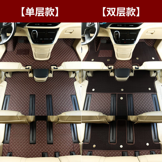 Youshu adapted to 25 Buick gl8 Luzun Exclusive Foot Pad 05GL8653T Business Class 652T ES Fat Head Fish S Light Black Rice Single-layer Foot Pad