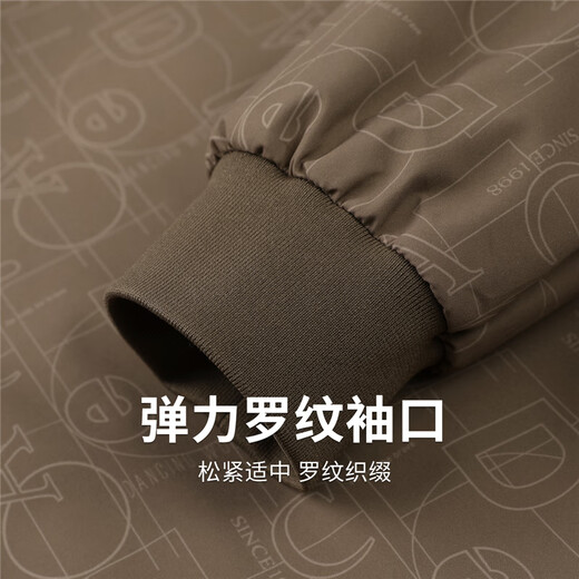 Dancing with Wolves [full of seal] Baseball Lone Jacket Men's 2025 Autumn New Windproof and Wrinkle-resistant Flying Casual Youth Jacket 1003 Khaki 701 S (165)