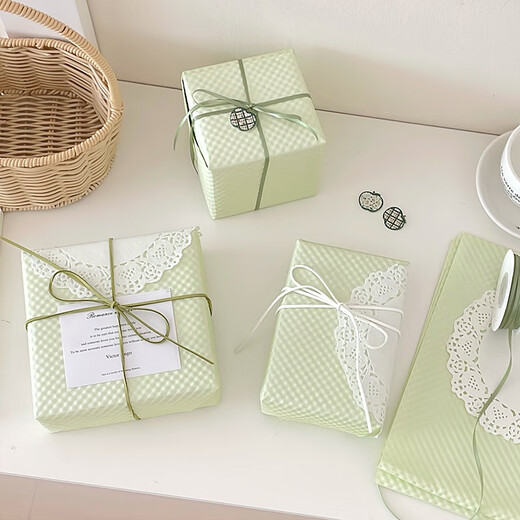 DOROCH gift wrapping paper with ribbon cigarette box wrapping paper New Year's gift annual party prize birthday gift handmade DIY