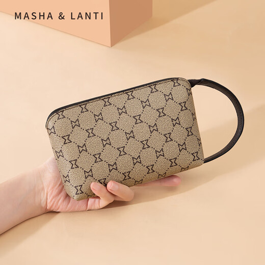Mashalanti Handtasche Frauen 2025 Neue Kupplungsbeutel Frauenhandtasche Pendeln Handtasche kleine Tasche Wechseln Sie Handy -Tasche Leichte Kaffeefarbe