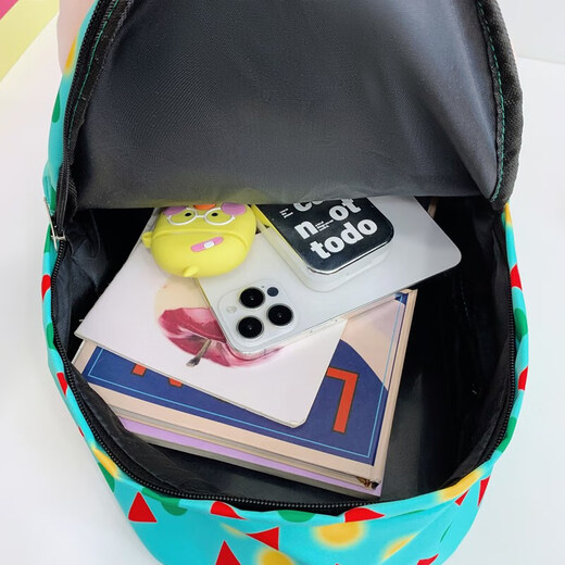 Xiaoxin Doll New Style Crayon Xiaoxin Coupte de moule floral Couleur de couleur Bloc Sac à dos Big Head Cartoon Student Student scolaire polyvalent DD-519 # Green