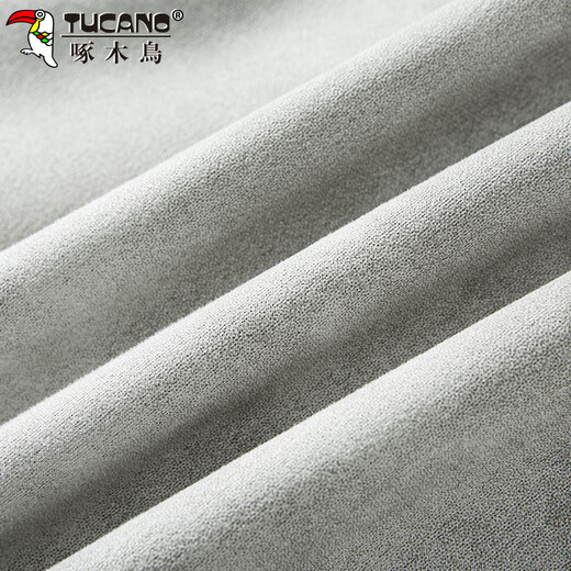 Woodpecker (TUCANO) jacket men's autumn and winter jacket men's suede loose retro workwear top men's sky gray plus velvet XL