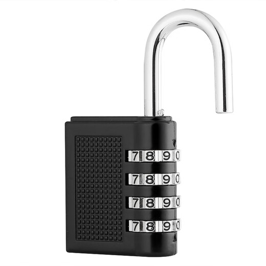 AUBURN large password lock padlock indoor and outdoor door lock password padlock warehouse door lock metal lock 304A black