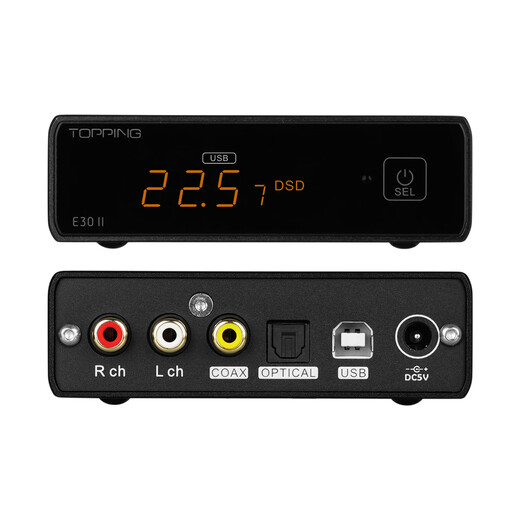 TOPPING E30 II Lite audio decoder AK4493S fever DAC hard decoding DSD512 desktop decoder E30II lite black