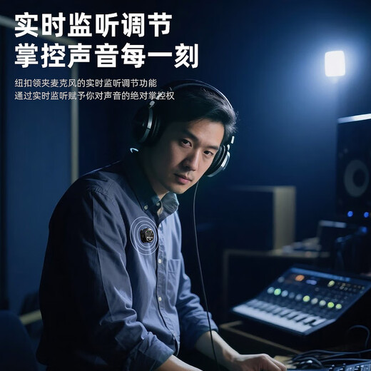 SANSUI MV09 Wireless Lavalier Microphone for Live Singing, Noise Reduction Card, Voice Modification, Douyin Short Video, Mobile Phone Camera Recording Equipment, Full Set of Radio Microphone, Single Version, No Warehouse Built-in Noise Reduction, Android Special Version