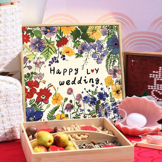 Drei-April-Tiger Hochzeitshochzeitswörter digitales Ölmalerei DIY handgesperrtes Acrylölmal