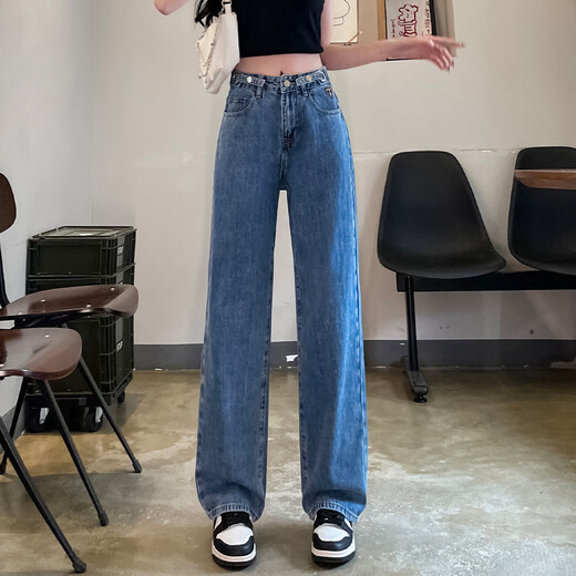 Tonlion 2025 Herbst Frauen hohe Taille loses hohe Hosen im koreanischen Alter im koreanischen Stil