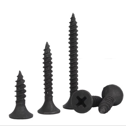 Tianli wall panel self-tapping screws cross countersunk head black carpentry flat head plus hard gypsum board dry wall nail wood screws wall panel self-tapping screws M3.5*35 (200 pieces)