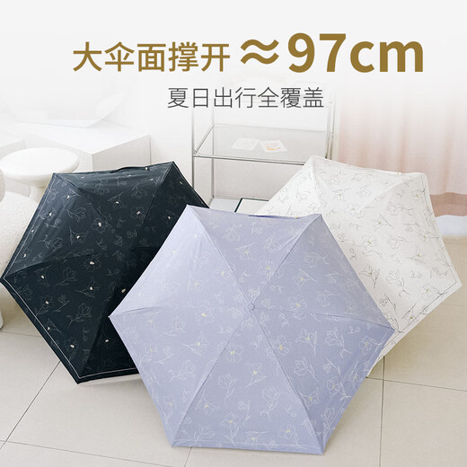 Wpc. New sunscreen parasols are compact, portable, sun and rain dual-purpose high-value hook sun umbrella vinyl pearl retro umbrella-white 801-15924-102_O