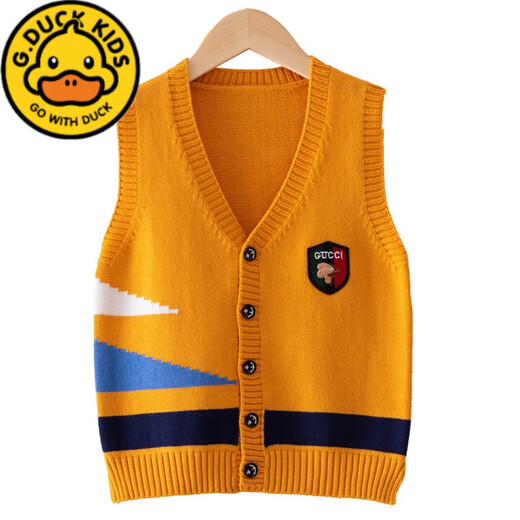 G.DuckKids Boys Pull Sweater Cardigan printemps et veste d'automne Veste de printemps de printemps pour enfants de taille moyenne