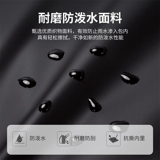 POLO双肩包男士短途旅行背包男轻便学生书包15.6英寸电脑包商务出差包
