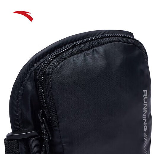 ANTA Arm Bag Running Fitness Cycling Bag Sports Mobile Phone Bag Portable Adjustable Thin Running Bag Wrist Bag Basic Black-1