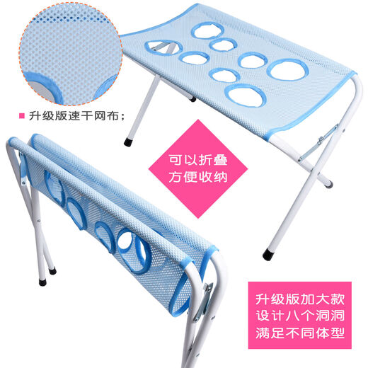 Jingmengyuan cat bathing rack, nail clipper, anti-scratch and anti-bite pet grooming, small dog hammock, dog bathing artifact, sea blue (upgraded version)