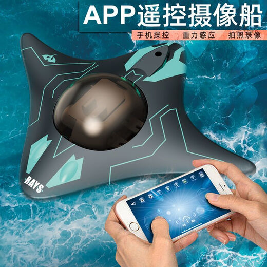 Dawenxike lanza el control remoto Submarino Mini Submarino impermeable Submarino Barco pequeño Carga de botes de control remoto Aeronave de juguetes Barco - Gris - 2.4g Carga estándar - Enviar batería de control remoto + Herramienta