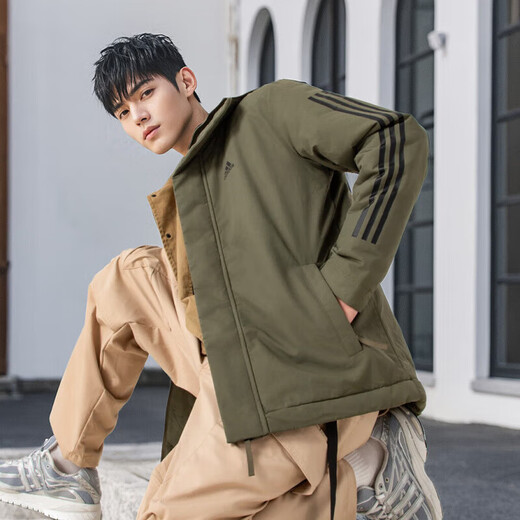 Adidas offizielles Schiffsgeschäft Herrenanzug 2025 Sommer neue warme Baumwolljacke mit plüschgestrickten Hosen 2-teiliger IV9230+IB4023 L [175-180 cm/150-160jin [Jin gleich 0,5 kg]]]